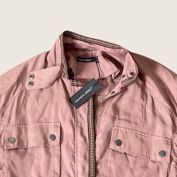 Amanda Green pink spring jacket NWT SZ S - Picture 3 of 4